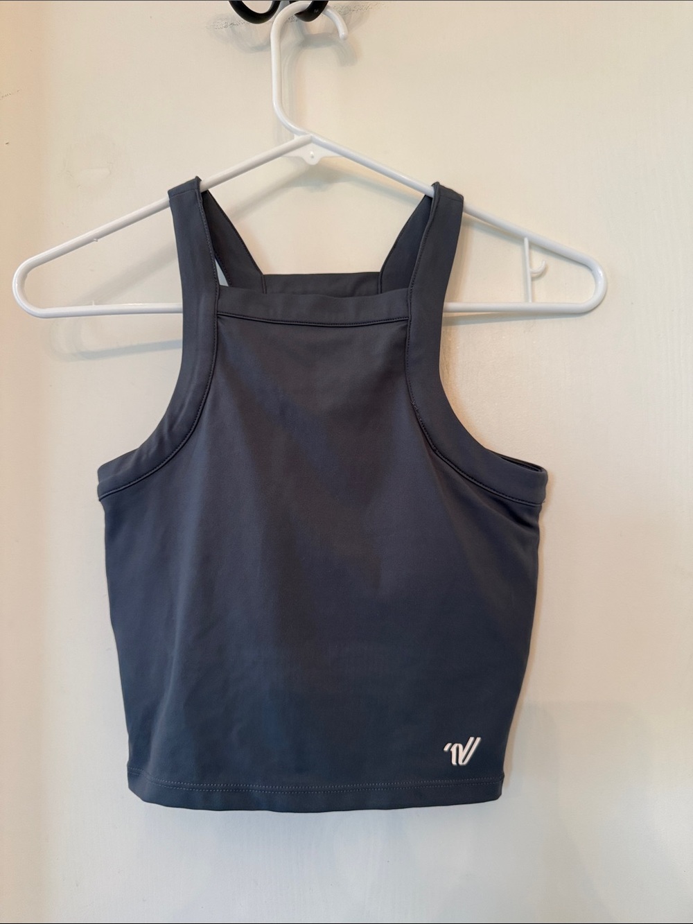 Varsity Charcoal Gray Athletic Tank Top